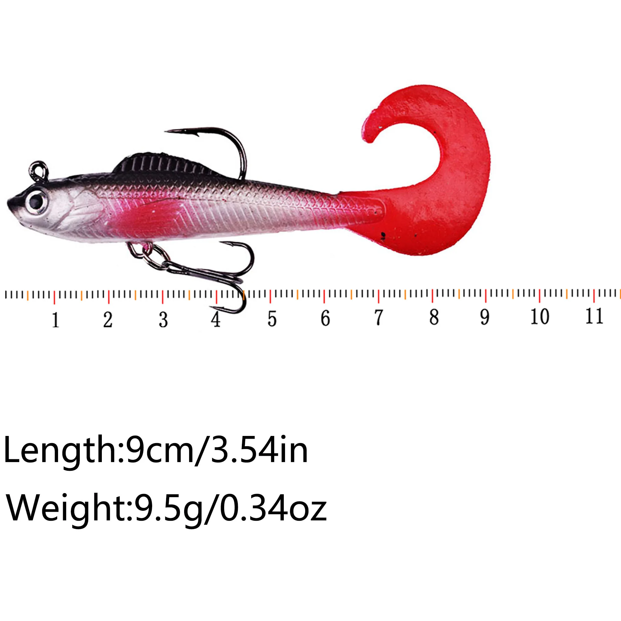 Anzuelo plomado para lubina y lucio con vinilo Swimbait - imagen 5