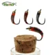 Vtwins Caddis Larva señuelo mosca pavo real epoxi acanalado trucha