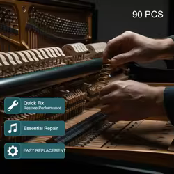 Resorte helicoidal dorado para reparación de piano – Alta elasticidad