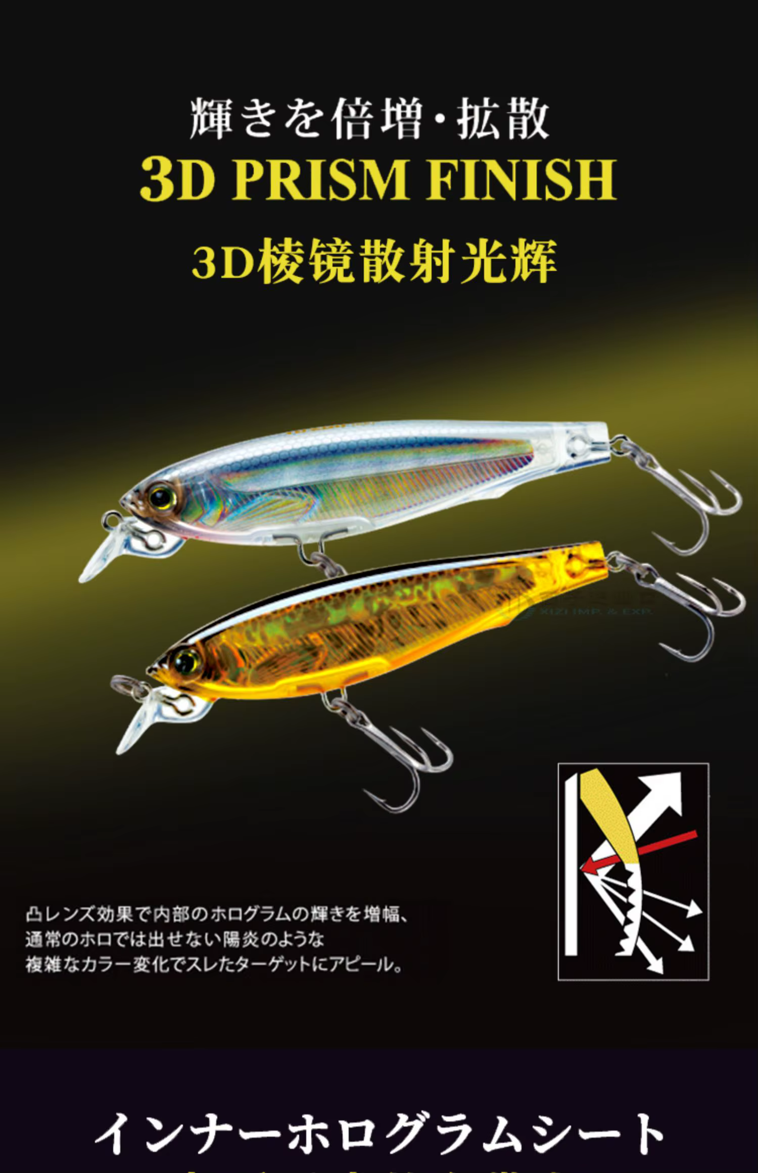Minnow suspendido YO-ZURI Drag 3DF1135 con acabado 3D
