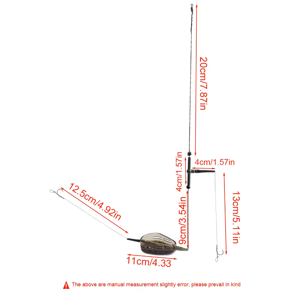 NGB 60-100g Aparejo Carpfishing con Jaula y Líder Central - imagen 3
