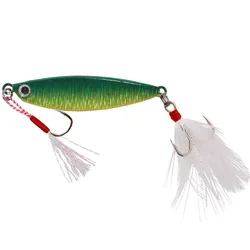 WEIHE Jigging señuelo hundimiento con ojos 3D de metal para lubina
