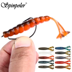 Spinpoler Diver Señuelo blando 7 cm flotante doble cola en T lubina