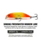 Señuelo Minnow para lubina y lucio con anzuelos triples ABS - imagen 2