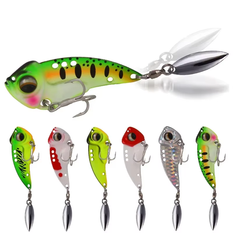 Señuelo Spinner Willow Leaf vibrante para lubina y perca - imagen 5