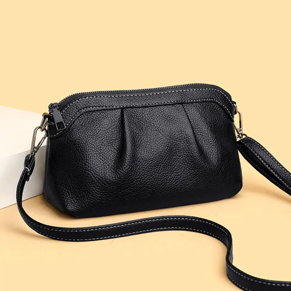 Bolso de cuero de mano y bandolera con correa larga - imagen 3