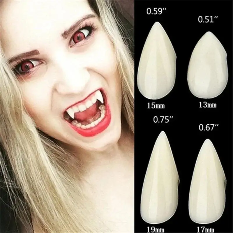 Colmillos de vampiro para Halloween: dientes malvados de disfraz