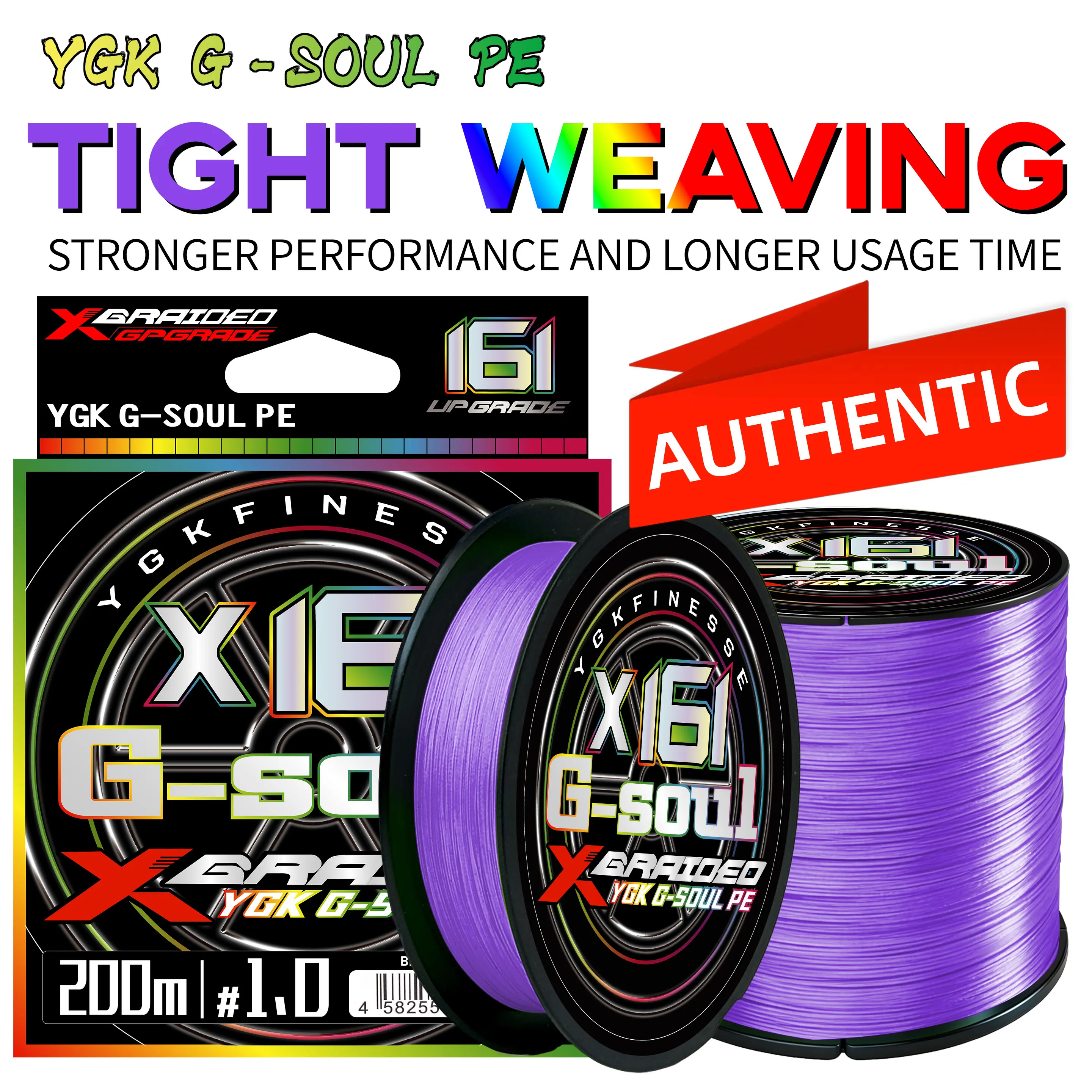 Línea trenzada PE Superfuerte YGK X16 Strand – Flotante - imagen 2