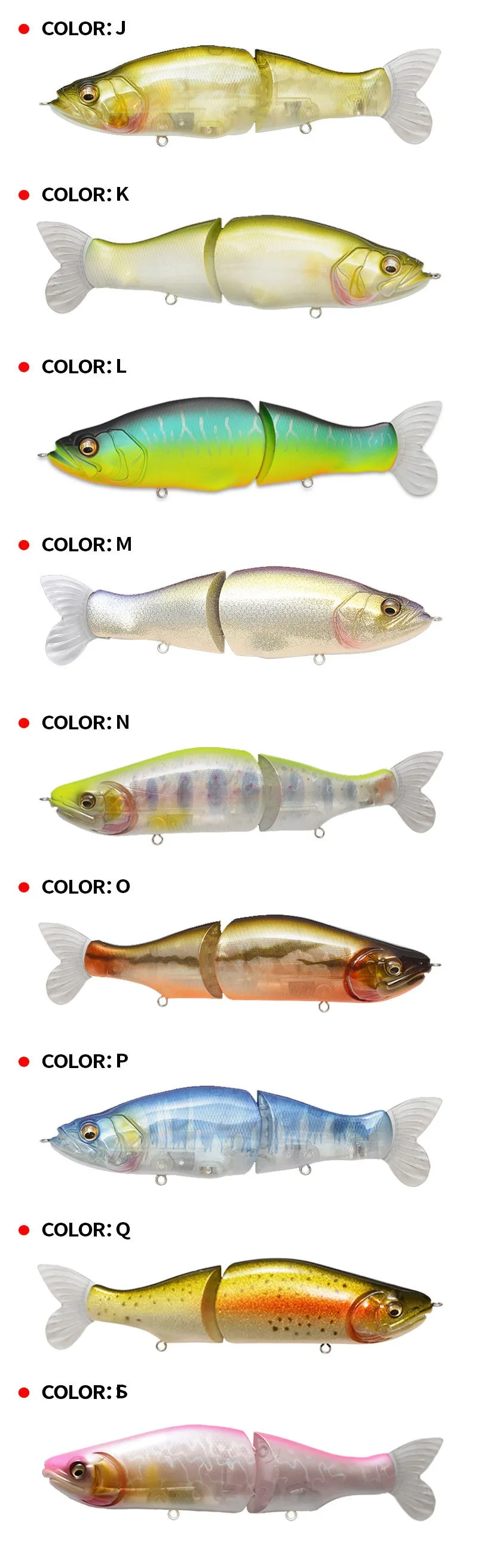 Detalle de la articulación del Swimbait AJLURES