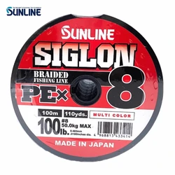 Línea de pesca PE trenzada Sunline Siglon X8 – alta resistencia