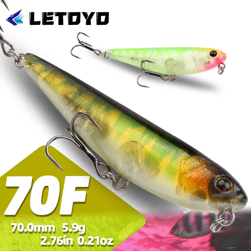 LETOYO Señuelo tipo lápiz flotante para pesca de superficie - imagen 2