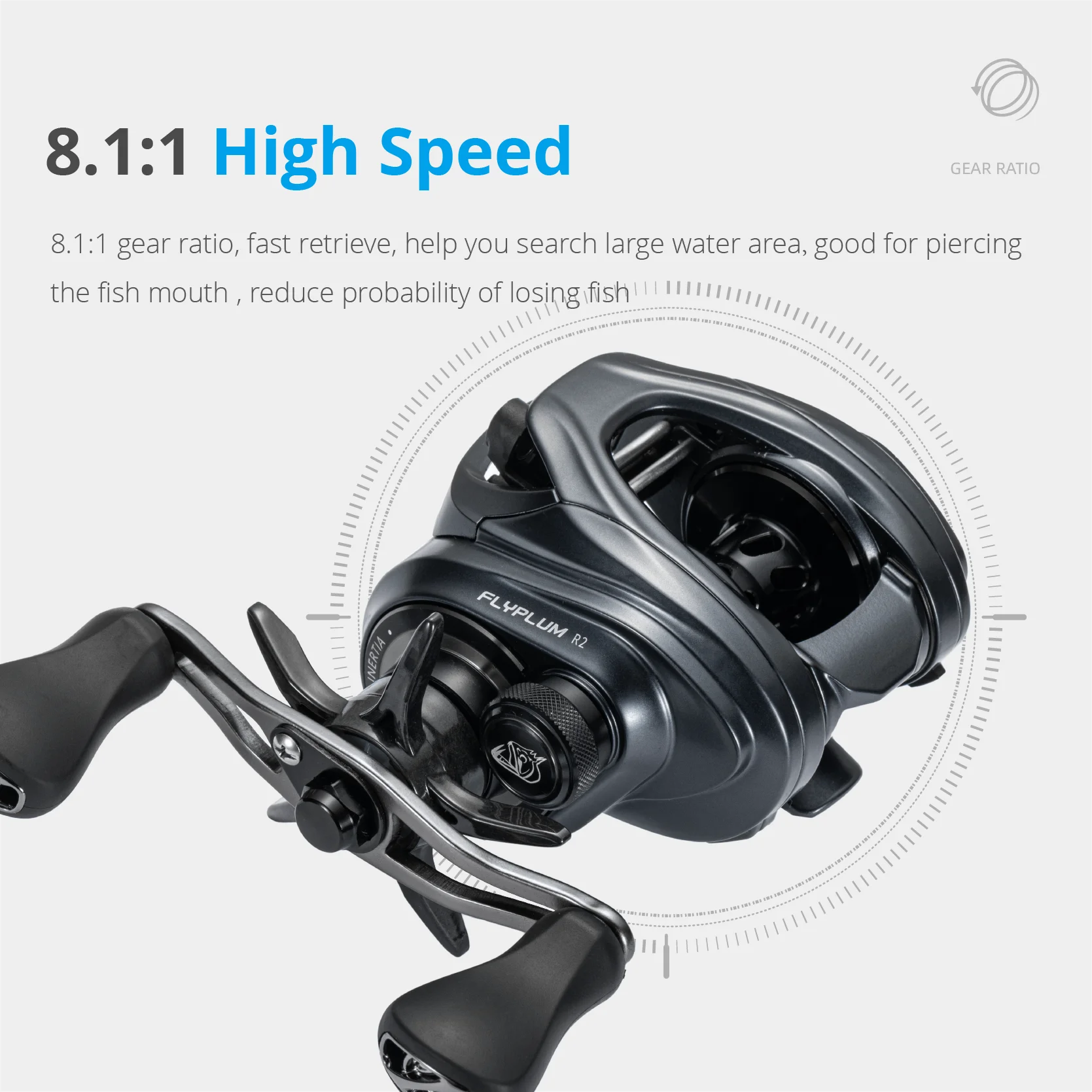 SoloKing FlyPlum R2 – Carrete Baitcasting Arrastre 5 kg - imagen 5