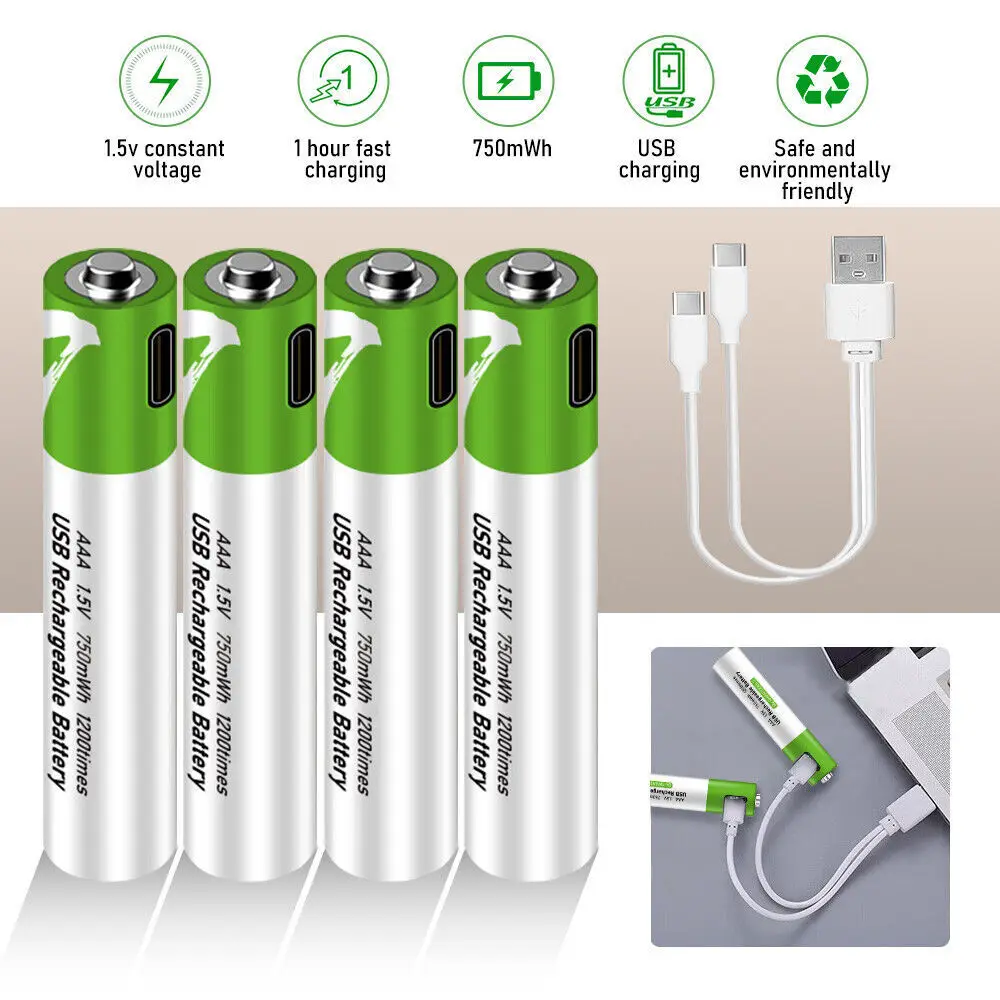 Baterías recargables AAA 1,5 V Li-ion para mando y ratón - imagen 5