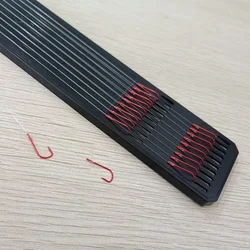 Anzuelos con púas rojos para pesca – juego completo con sedal