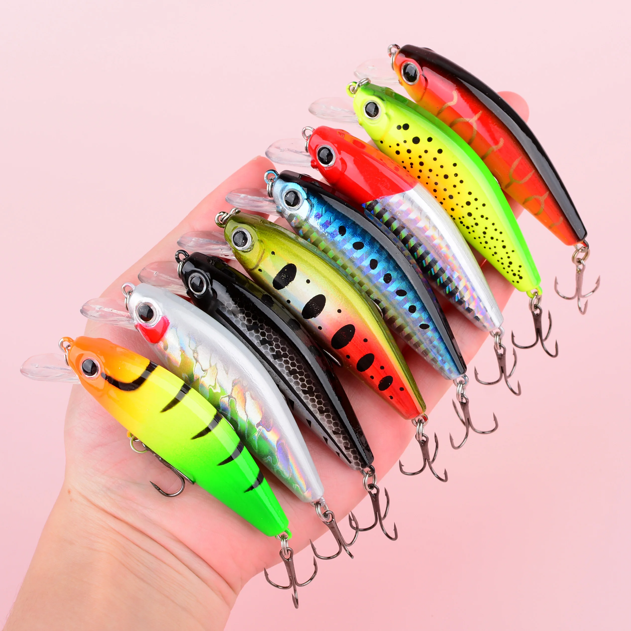 Señuelo Wobbling Minnow hundible para lucio, perca y trucha - imagen 2