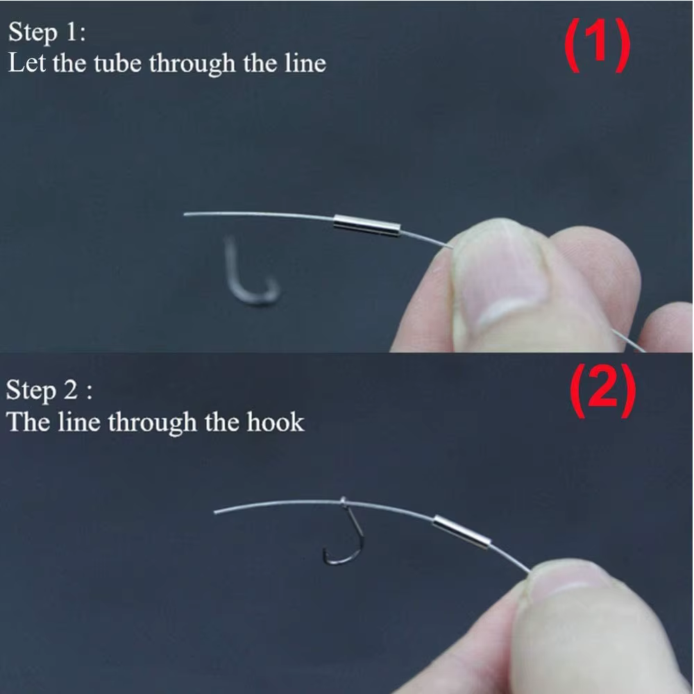 Tubo de cobre para pesca 0,6-1,4mm – Manguitos engarzado conectores - imagen 3