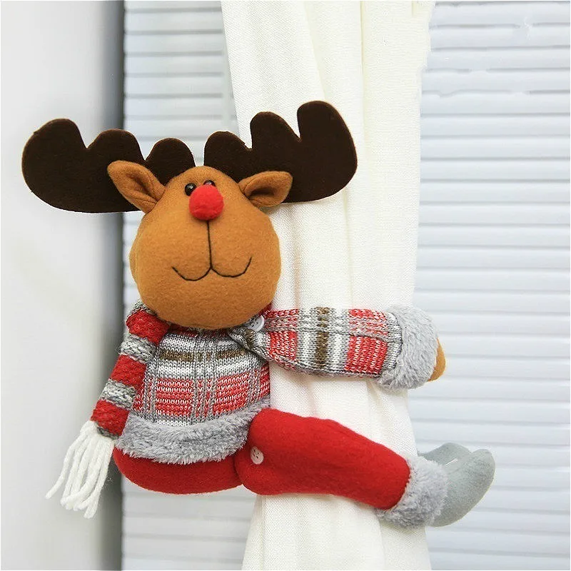 Hebilla decorativa para ventana Papá Noel Decoración navideña hogar - imagen 3