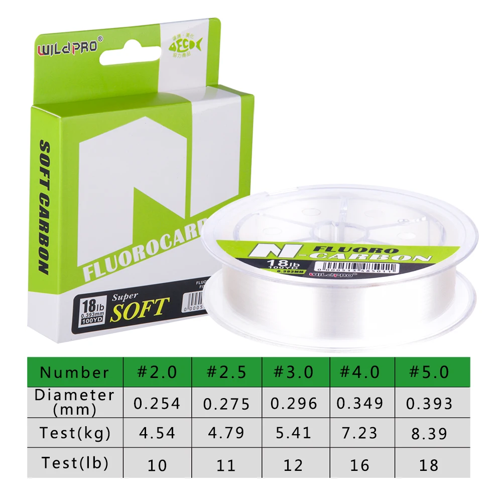 Goture línea de fluorocarbono resistente para pesca de carpas - imagen 5
