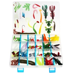 Señuelos FREE FISHER mixtos con jig head y vinilo para lubina