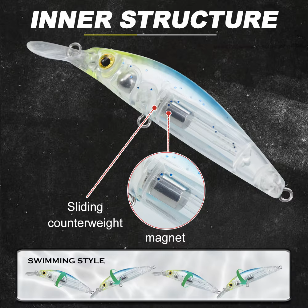 Wobbler hundido D1 LG para trucha – Señuelo artificial - imagen 4