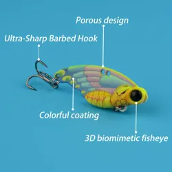 Señuelo VIB para lubina cuchara vibradora de metal tipo mariposa
