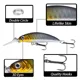 Wobbler Minnow rayas coloridas 7,2 cm para lubina y perca - imagen 3