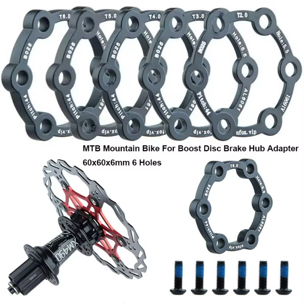 Disc Intermediario Freno Disco MTB 60mm – 6 Agujeros, 44mm Negro - imagen 5
