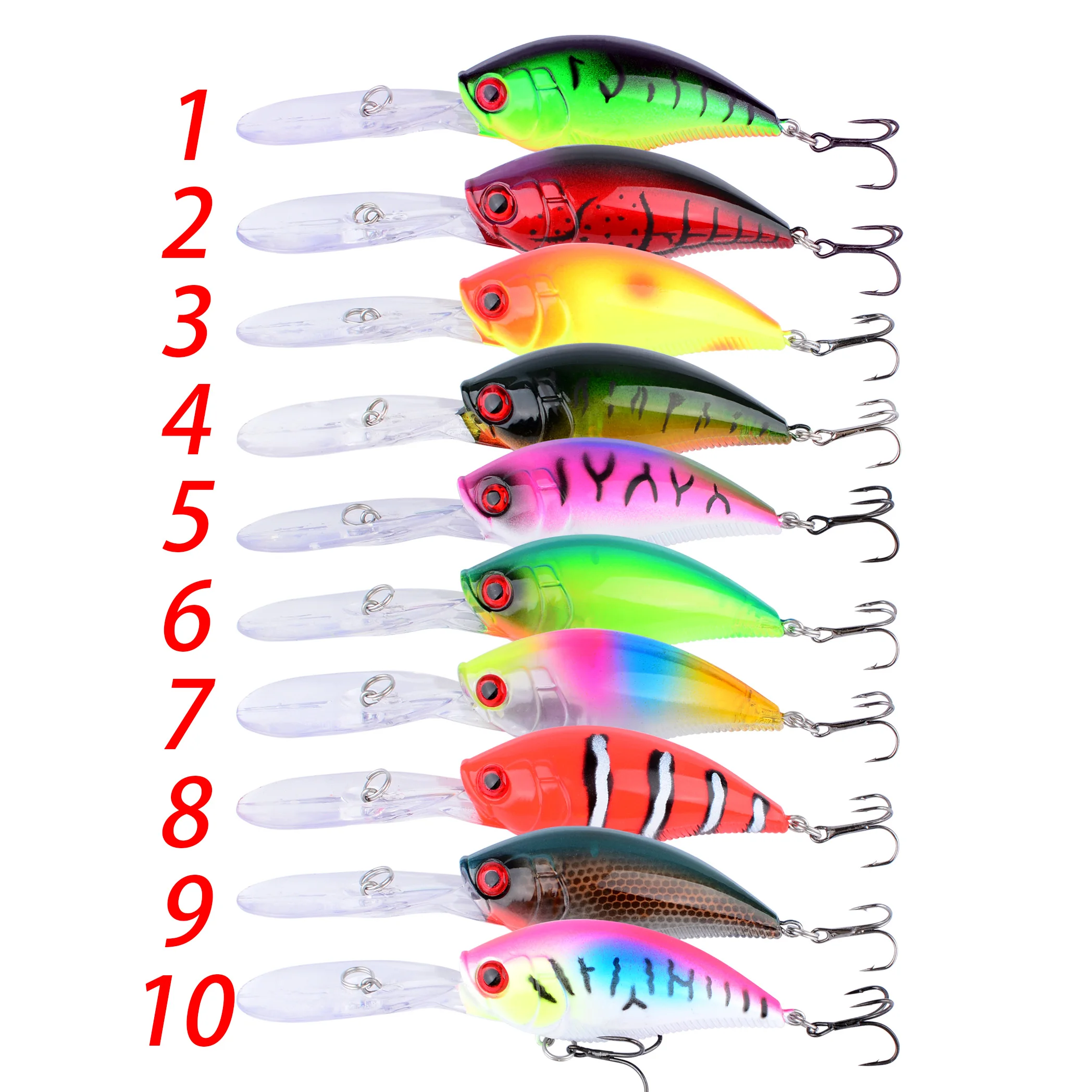 Crankbait 12 cm y 20 g en detalle