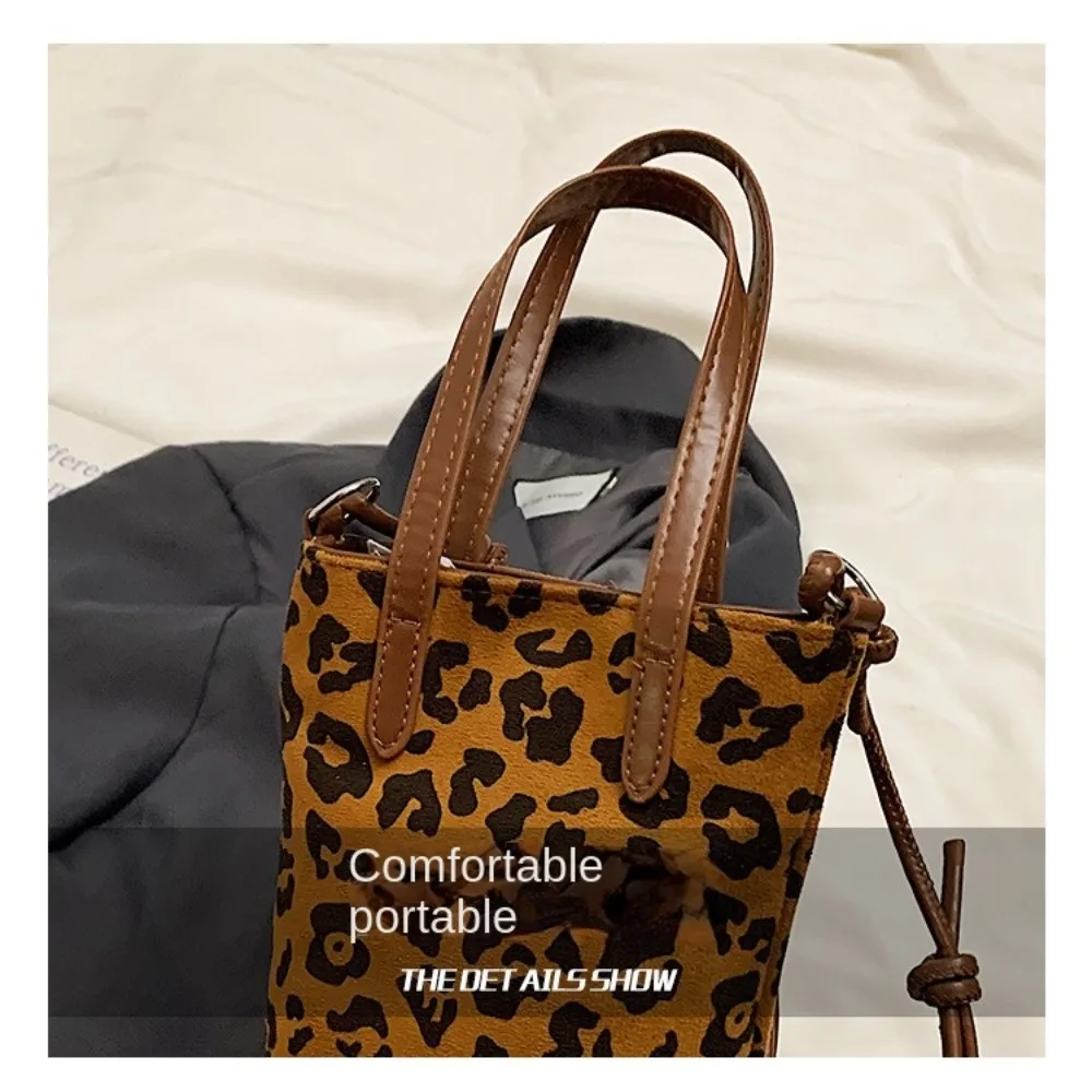 Tote Retro Estampado Leopardo – Bolso Bandolera Gran Capacidad - imagen 2