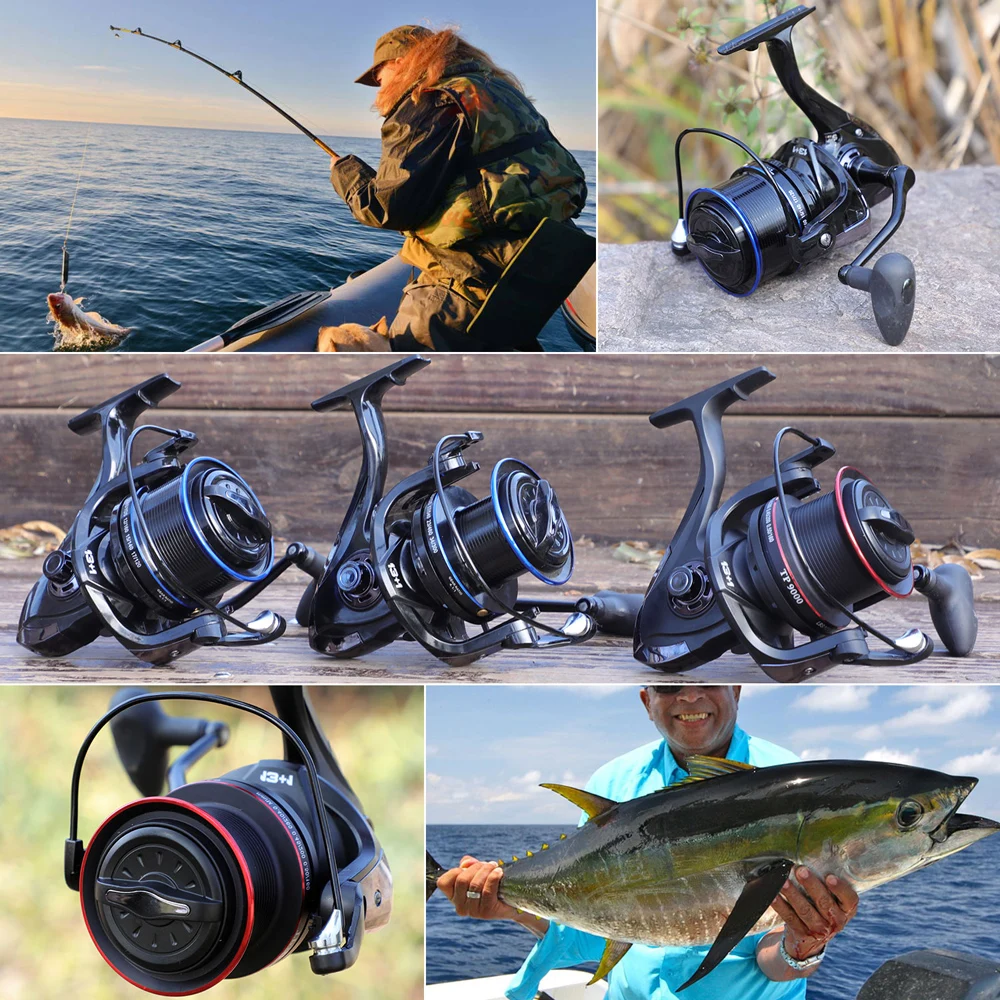 Carrete Spinning Mar Arrastre 25KG 13+1 Rodamientos Tiro Largo - imagen 5