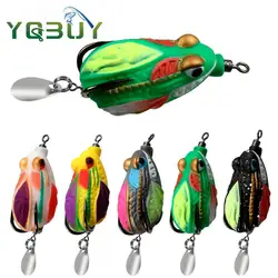 Señuelo rana Ray Frog con anzuelos dobles para superficie