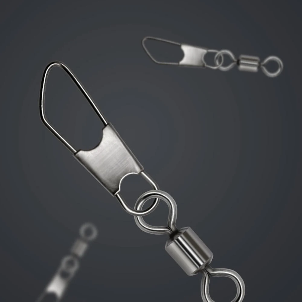 Giratorios de latón con mosquetón inoxidable para pesca - imagen 2