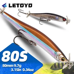 LETOYO Wobbler tipo lápiz para lubina con hélice