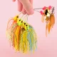 Señuelo metálico giratorio con falda colorida para lubina y lucio - imagen 3