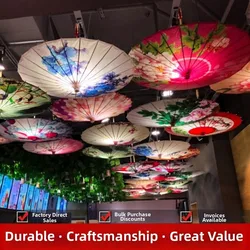 Sombrilla de Papel Encerado Vintage China – Decorativa para Fiesta y Novia