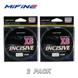 MIFINE Línea PE trenzada Incisive invisible – varios colores carpa
