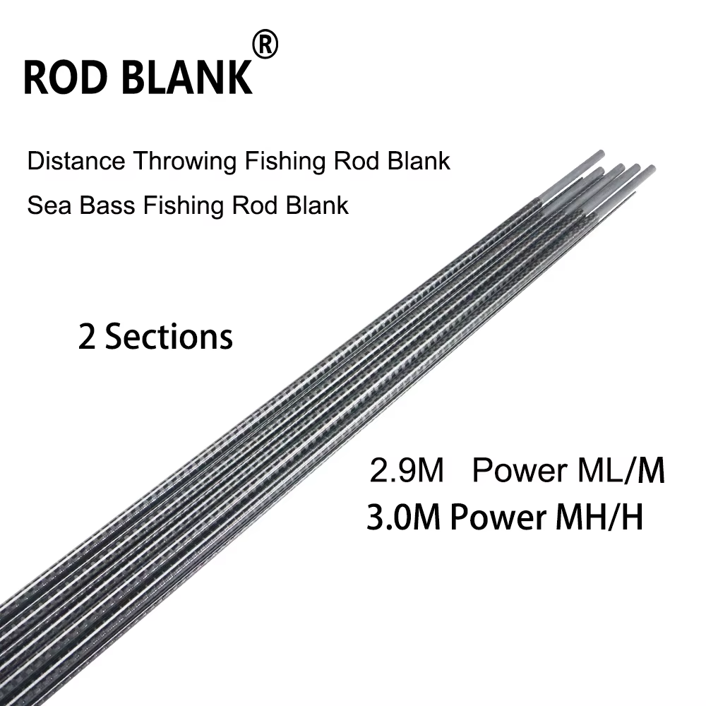 Caña en blanco Blank fibra carbono 3m – Ideal para pescar lubina - imagen 4