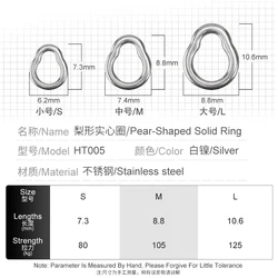 Anillos de pesca tipo pera OBSESSION HT005 – Acero sin costuras