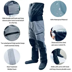 Pantalones traje seco impermeables Kayak Rafting