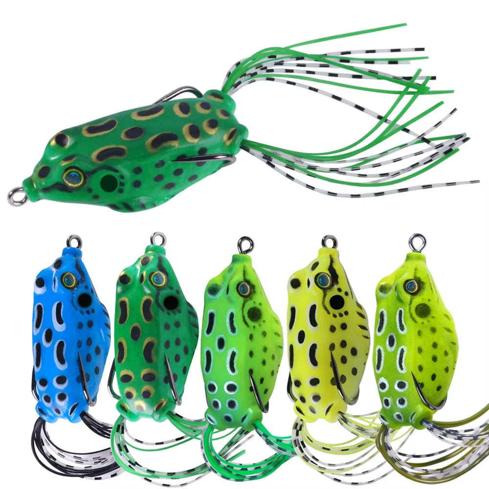 SapoFishing Señuelo de rana de silicona para lubina y lucio - imagen 4