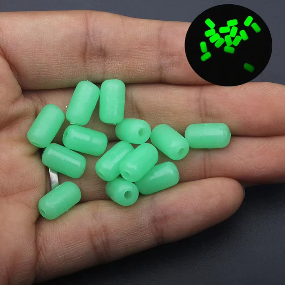 Cuentas señuelo cilindro luminosas de plástico para pesca deportiva - imagen 4