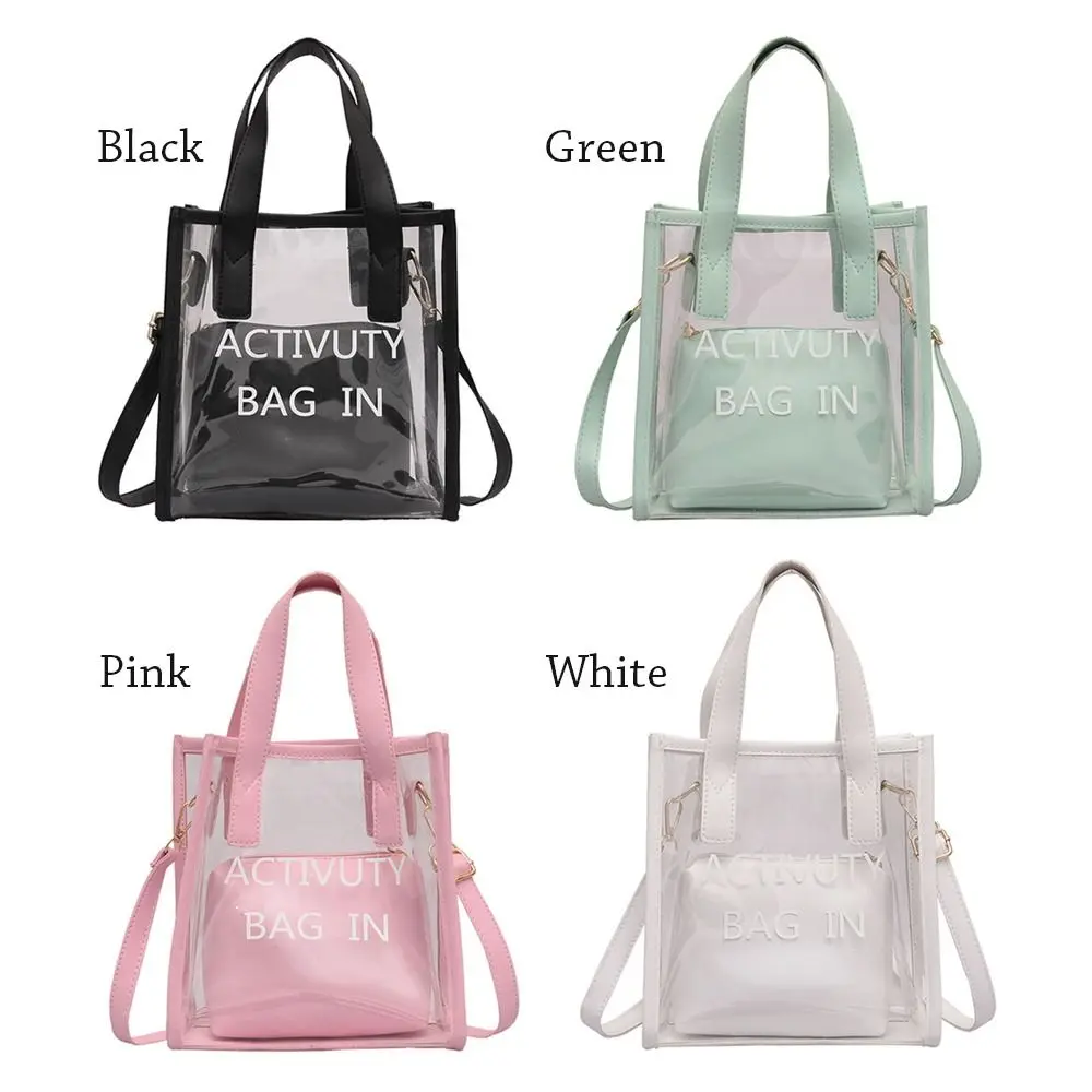 Bolso de gelatina transparente PVC para mujer bandolera cruzada - imagen 4