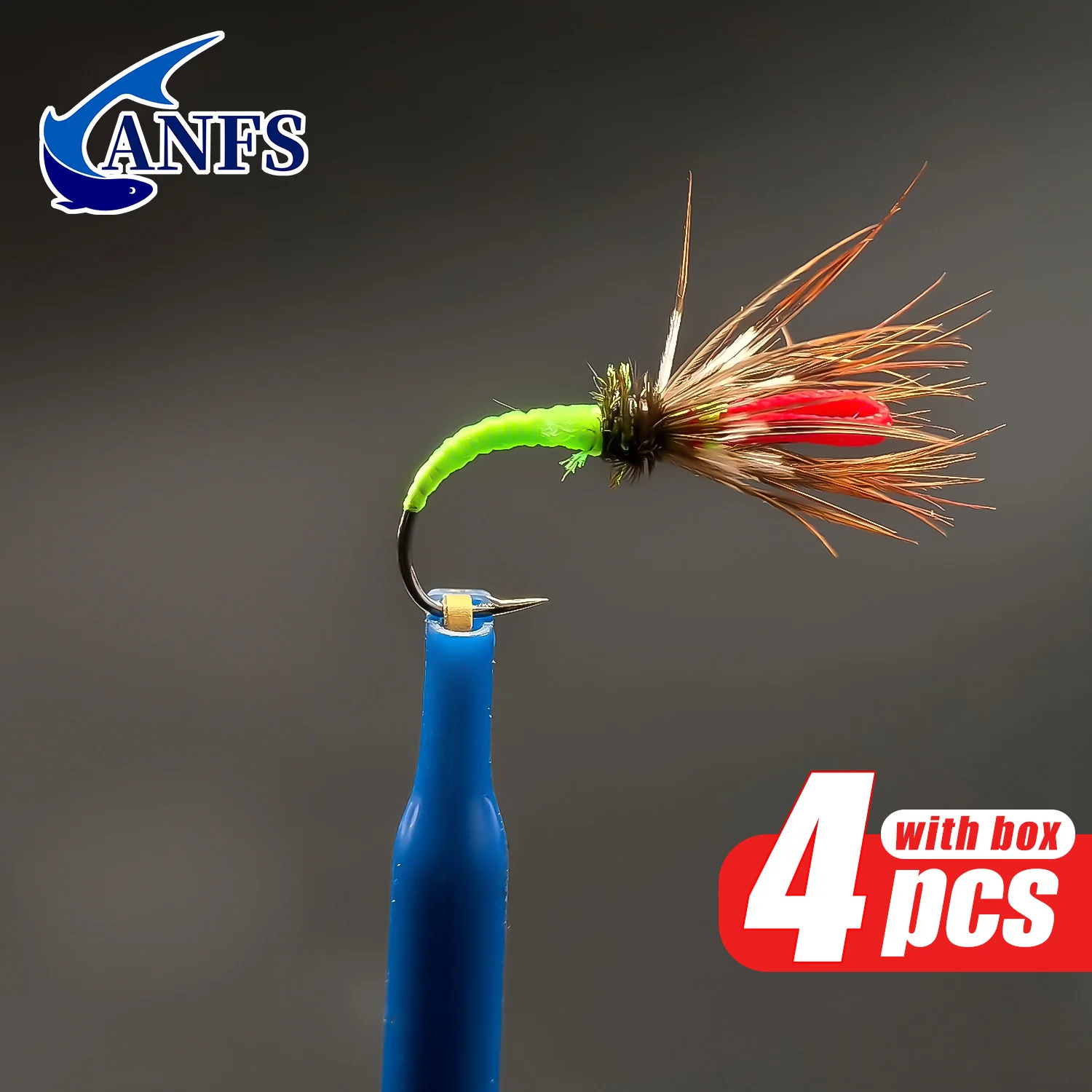ANFS moscas Tenkara Fly Kebari para trucha y lubina – con anzuelos - imagen 3