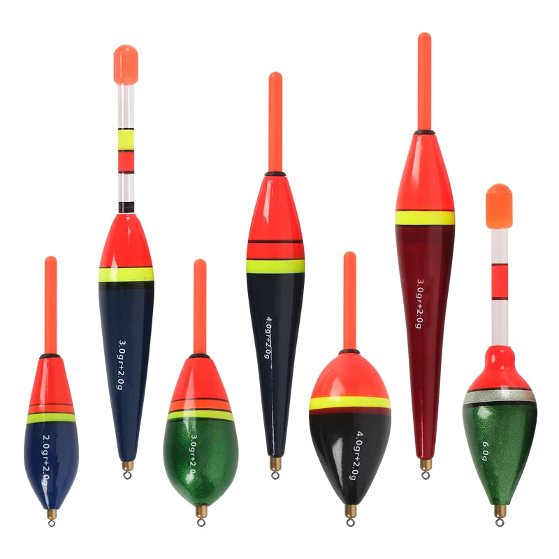 Flotadores de balsa y abeto Barguzinsky multicolor para carpa