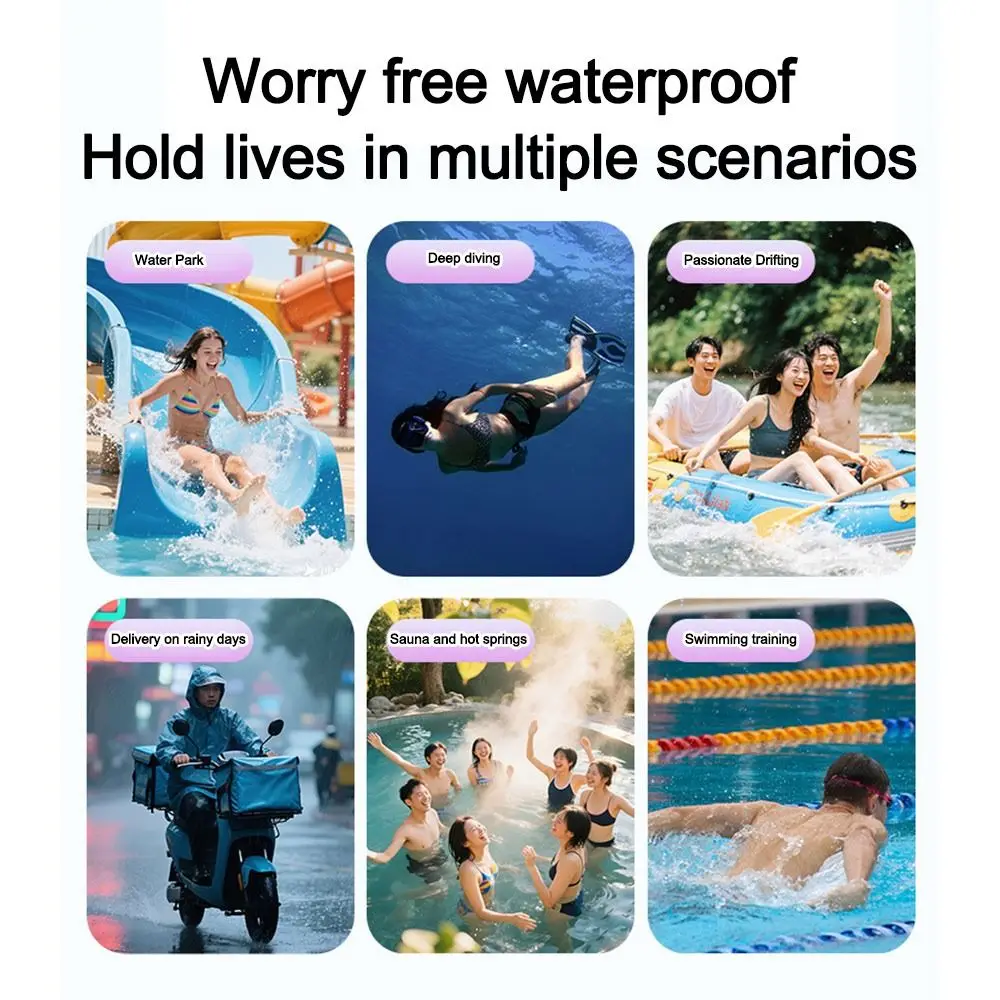 Uso de la funda impermeable con pantalla táctil activa