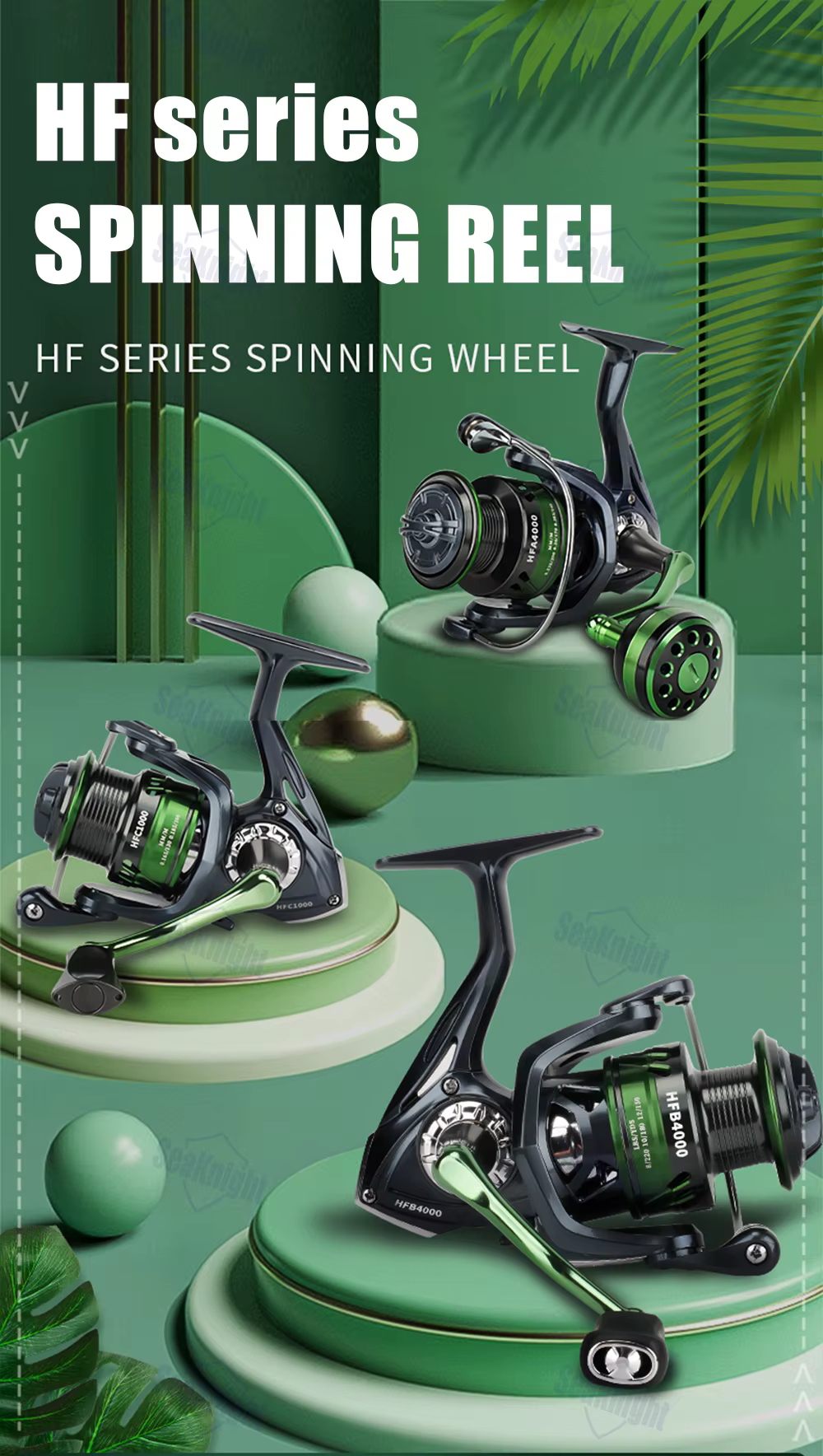 Carretes HFA/HFB/HFC con diferentes profundidades de bobina