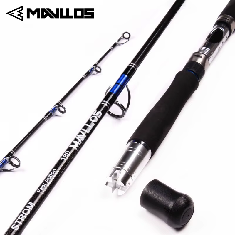 Caña Jigging Carbono Mavllos Storm MH Plegable para Atún y Mero