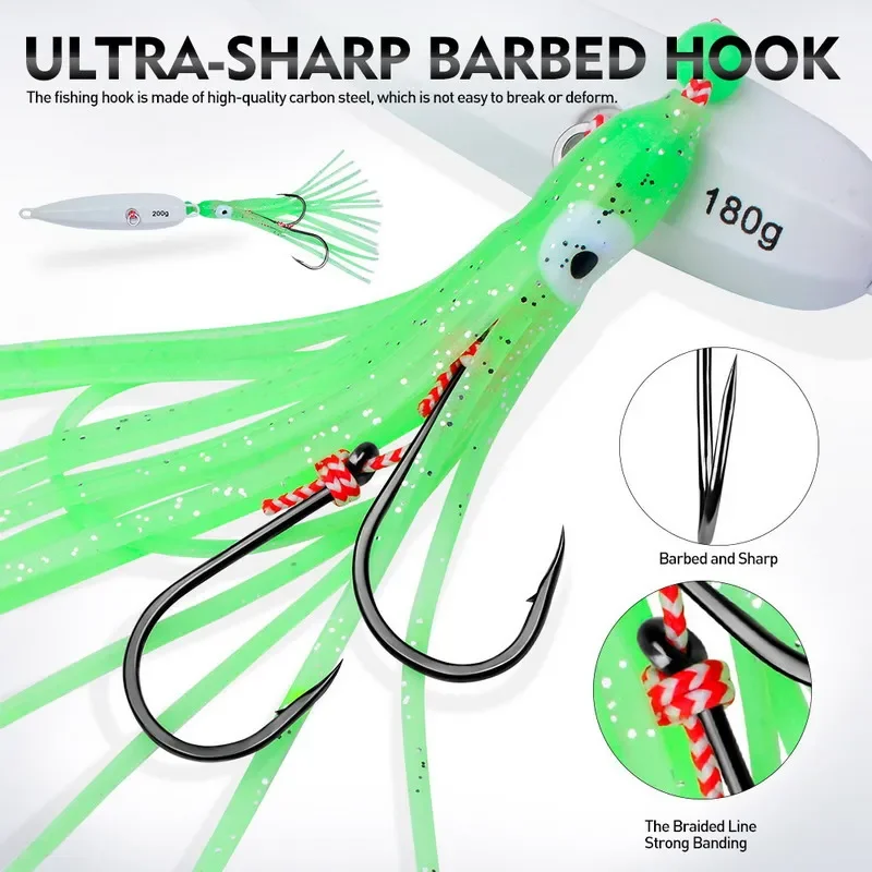 Inchiku Metal Lenta 40-200g señuelo hundido para marlin y pargo - imagen 2