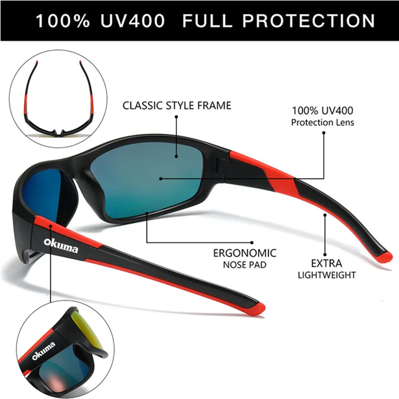 Gafas polarizadas Okuma UV400 – para pesca deportiva - imagen 5