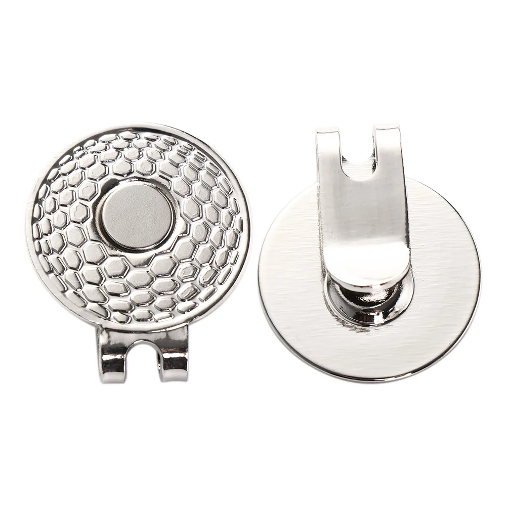 Porta marcadores de golf magnético para clip de gorra metálico